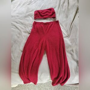 Yitty Fabletics High Waisted Red Teddy Set